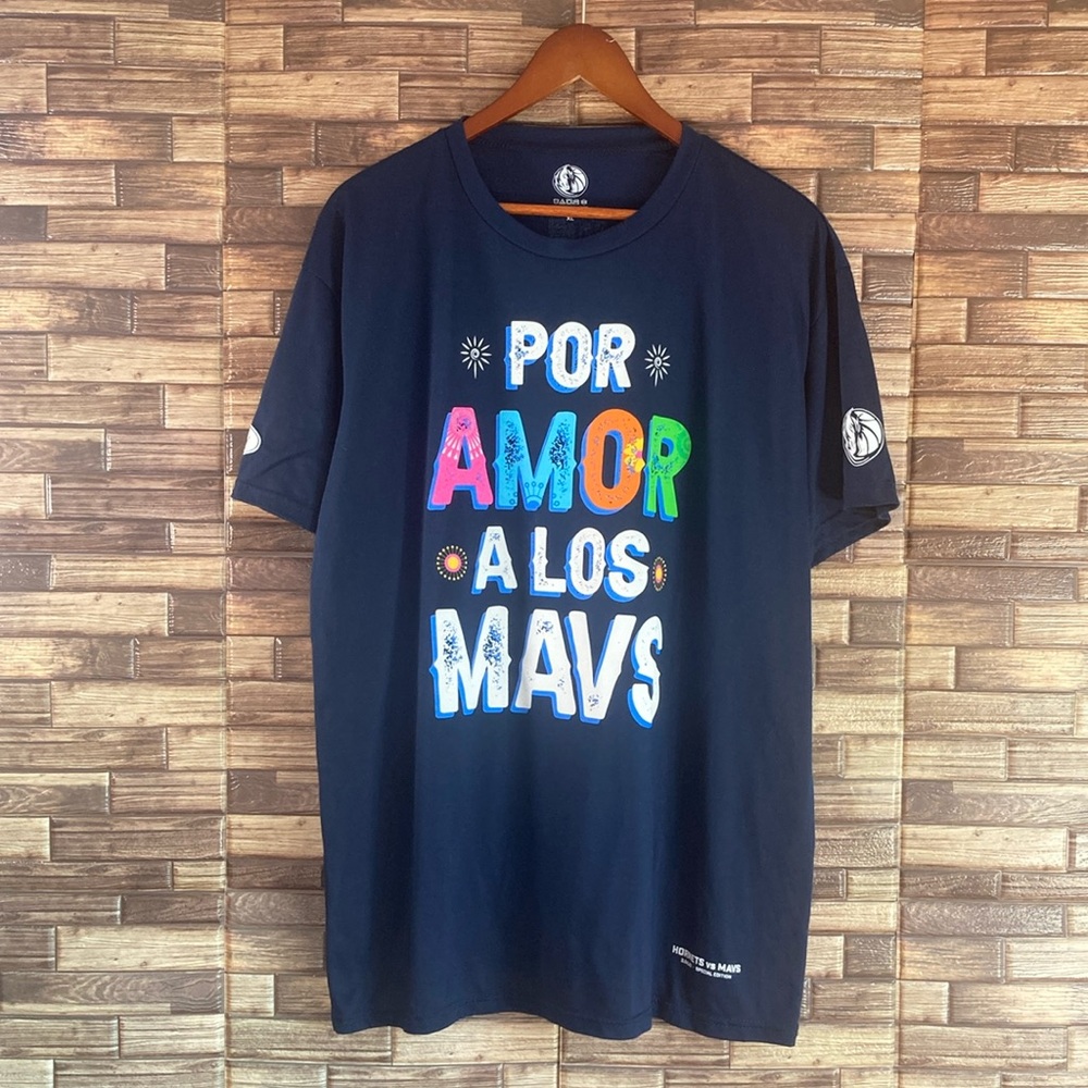 EUC Dallas Mavericks “Por Amor A Los Mavs” Special Edition Shirt Adult XL
